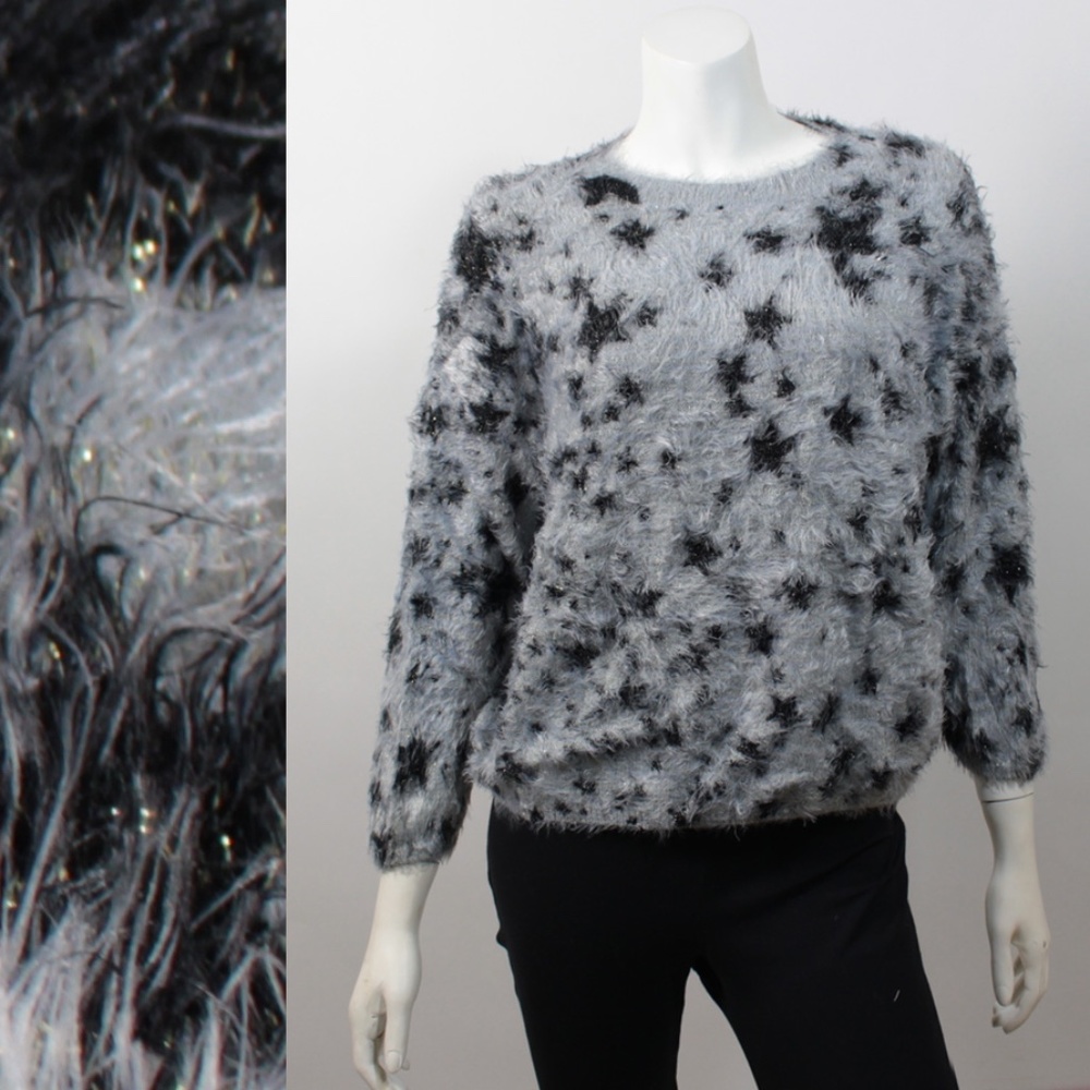 Ladies Crew Neck Printed Sweater